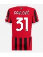 AC Milan Strahinja Pavlovic #31 Hjemmedrakt Dame 2024-25 Korte ermer